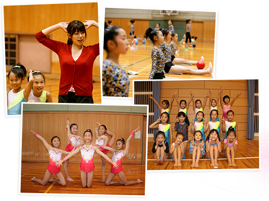 新体操スクール「サンシャイン」尾張西北・春日井エリア練習風景